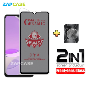 PAKET 2in1 Anti Gores Layar Privacy ITEL S23 4G Free Tempered Glass Camera Lens