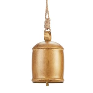 MMLUCK Corrosion Resistant Metal Hanging Bells Handmade Round Mouth Bell Wind Chimes Creative Vintage Style Retro Windbell Home Garden Decor