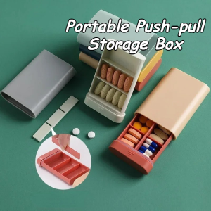 Mini Portable Medicine Box Case | Multi-grid Multi-layer Travel Pill Organizer For Daily Use