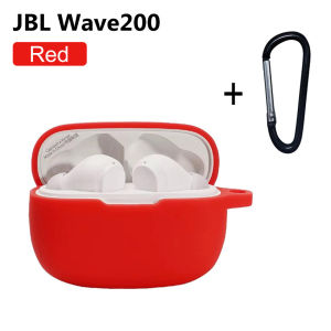 【Local delivery】 Original JBL Wave 100TWS Case For JBL 200TWS Case Solid Color Earphone Cover Shockproof Silicone Hearphone Accessories