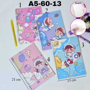 SOS Buku Tulis Spiral A5-40 Cover Karton/Buku Spiral/Catatan/Notebook/ Note Book