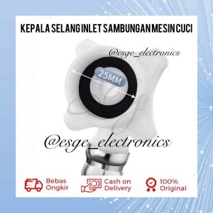 KEPALA INLET SELANG KRAN KONEKTOR SAMBUNGAN SELANG MESIN CUCI INLET SATU TABUNG OTOMATIS