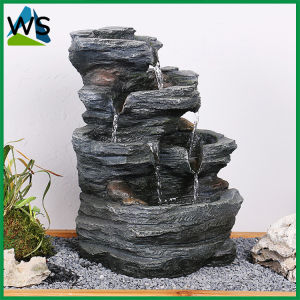 present Enhance your space with flowing desktop decor Five Stream Rock Cavern Tabletop Fountain Tiered Desktop Water Feature