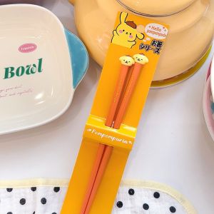 Kawaii Hello Kitty Đũa Kuromi Cinnamoroll Hoạt Hình Có Thể Tái Sử Dụng Hộ Gia Đình Nhiệt Độ Cao Chống Trơn Trượt Thân Thiện Với Môi Trường Đũa