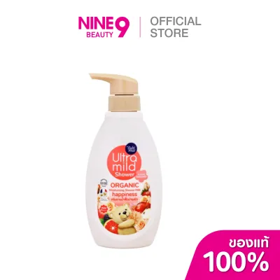 Babi Mild เบบี้มายด์ อัลตร้ามายด์ ออร์แกนิค ชาวเวอร์ มิลค์ แฮปปี้เนส 380ml
