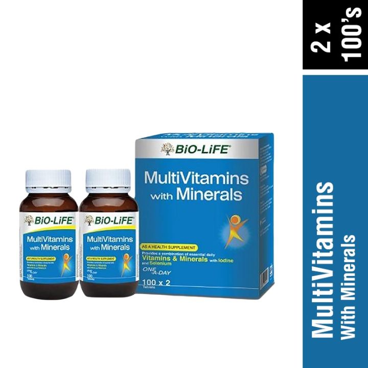 BioLife MultiVitamins with Minerals 100's X 2 / 100's [Exp 17/1/2024