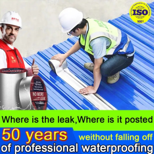 Waterproof for 50 years Aluminum Foil Butyl Tape Super Fix Repair Wall Crack Waterproof Tape For Roof Repair Pipeline Leakage Stop Sticker Repair Crack for Instant Watertight Seal for Roofs and GuttersRubber Tape Self Adhesive Waterproof
