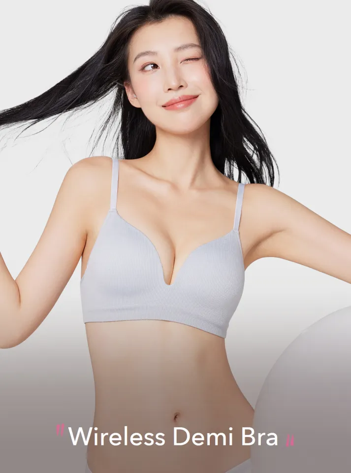 6IXTY8IGHT GRACIANA, Wireless Demi Bra Soft Circular Knit