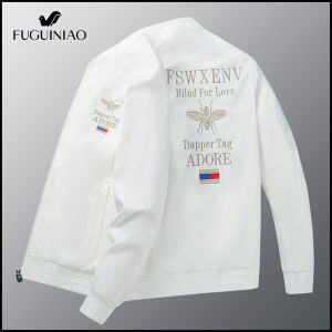 FUGUINIAO embroidered bomber jackets brand fabric soft casual jacket