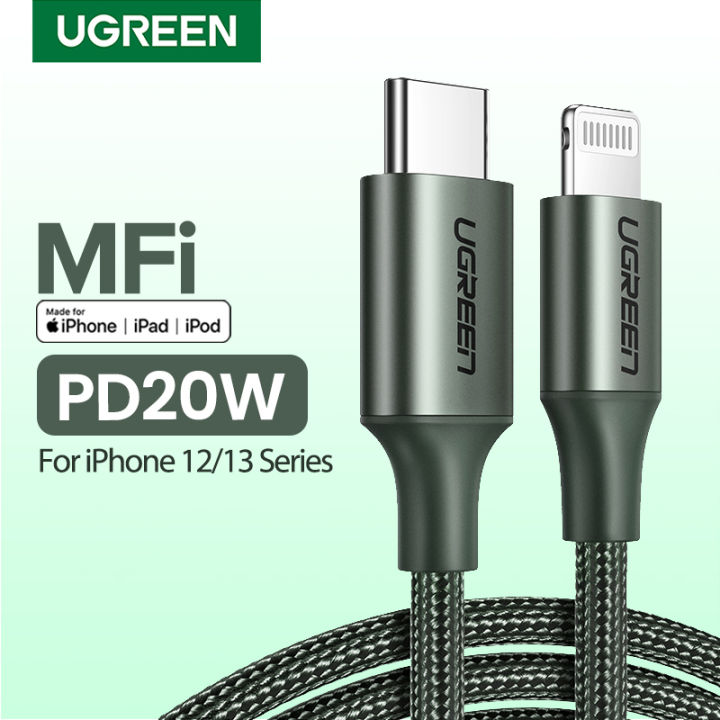 Ugreen 1m Pd 20w Usb C To Lightning Cable For Iphone 14 13 Pro Max Iphone 14 Plus Iphone 12 11 1731