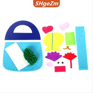 [COD] SHgeZm 8Pcs Trẻ Em May Kit DIY Cảm Thấy Bộ Dụng Cụ May Mầm Non Giáo Dục Đồ Chơi Thủ Công Cảm Thấy Với An Toàn Kim Cho Bé Trai Cô Gái Người Mới Bắt Đầu