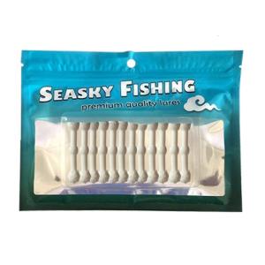 เหยื่อว่ายน้ำปลอมเหยื่อตกปลาที่ส่ายไปมาเหยื่อหนอนเหยื่อตกปลาซิลิโคนนิ่ม12ชิ้นสำหรับตกปลาน้ำเค็ม