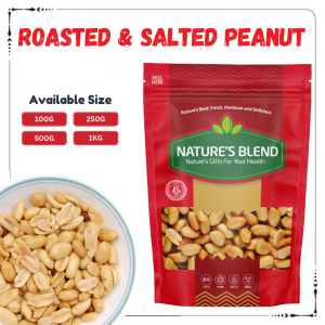 Premium Roasted & Salted Peanuts - Trans Fat Free Snack
