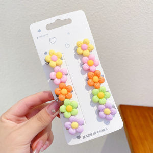 10 Pcs Korean Fashion Hairpins for Girls Colorful Mini Cute Hairpins Hair Accessories