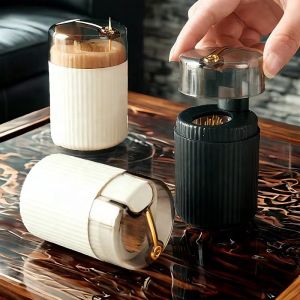Automatic Pops Up Toothpick Holder Box Portable Toothpick Container Dispenser Dining Table Toothpick Storage Box