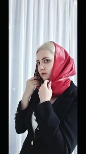 Hot Girl Bandana Headscarf Futurists Leopard Print Headwear for Club Leopard Pattern Creative Subculture Hair Scarf