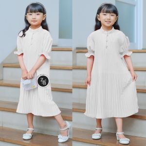 Dress Anak Cewek Perempuan Plisket Terbaru Model Korea Usia 3 sampai 10 tahun Zoe77