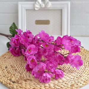 QSBT22 Bunga Sakura Jepang 7 Cabang Artificial Cherry Blossom Meihwa Dekorasi Rumah