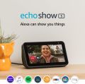Echo Show 5 - 5.5" Smart display clock speaker alarm video screen bluetooth wifi Alexa video calling 2 way talk intercom. 