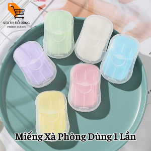 Hộp 20 Miếng Xà Phòng Dùng 1 Lần Nhỏ Gọn Tiện Lợi Món Đồ Không Thể Thiếu Khi Đi Du Lịch