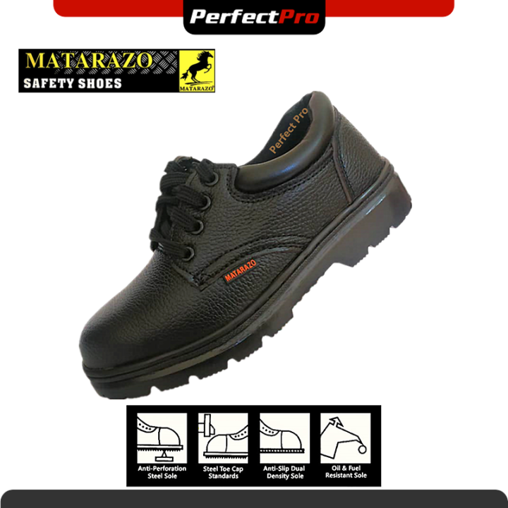 Matarazo Low Cut Lace Up Safety Shoes Safety Industrial Footwear Kasut ...