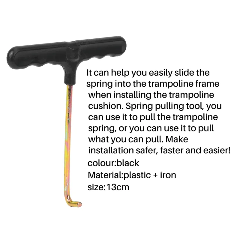 Trampoline Spring Pull Tool T-Hook Spring Puller Tool to Pull a Trampoline  Spring