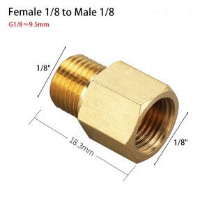 ARCHER LEVEL72EL0 1Pcs Coupler Connector Pipe Fitting 1/8 1/4 3/8 1/2 3/4 Reducer Hex Bushing Connectors Female to Male Threaded Water Gas Adapter