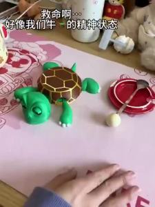 Turtle Coaster Tatakan Gelas Plastic Tahan Panas Lucu Kreatif Mainan Dekompresi Menghias Ornamen Meja