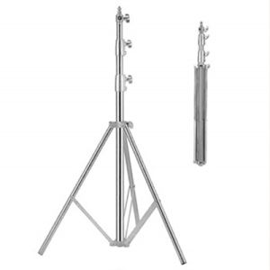 280cm Stainless Steel Heavy-Duty Tripod Equipped with 1/4-inch and 3/8-inch Adapters Photography Studio Kit