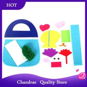 [Chandrae] 8Pcs Kids Sewing Kit DIY Felt Sewing Kits Preschool Educational Toys Craft Felt With Safety Needle For Boys Girls Beginners