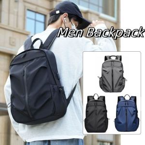 DYJKOUG Vải Oxford Ba lô nam Chống thấm nước Dung lượng lớn Ba lô laptop Thời trang có cổng USB Túi đeo vai Ngoài trời