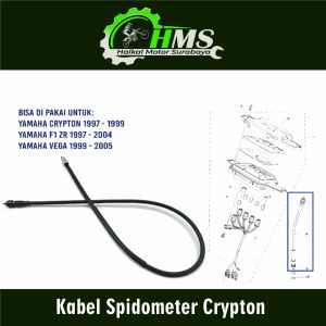 Kabel Spidometer Crypton - Cabel Cable Speedometer Spido Meter Yamaha Alfa FIZR F1ZR Vega Lama