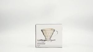 Resin Material Cone Coffee Filter Dripper V60 Coffee Maker Drip Filter for 2/4 Cups