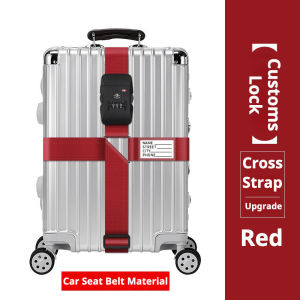 Travel Luggage Cross Strap Belt with Adjustable Length and Security Suitcase Lock Suitcase Cross Strap Buckle
