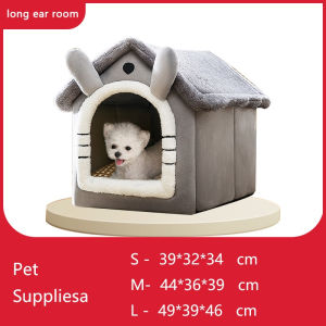 Cat Bed Cartoon  Bed Foldable Washable Cat Sleeping Bed For Dog Bed House Indoor Portable Cushion Tempat Tidur Kucing