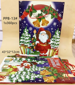 Random Design Christmas Bags Wrapping Seasonal Paper Bags
