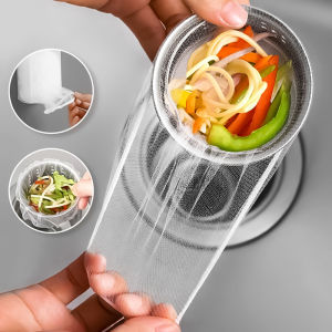 (10pack)100Pcs Kitchen Sink Strainer Elastic Mesh Bag Disposable Sink Drain Basket Anti Clogging Bags