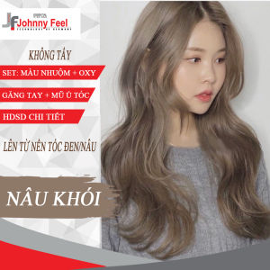 Thuốc Nhuộm Tóc Màu Nâu Khói J F-không tẩy-tặng oxy