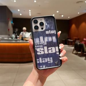 Wildflower INS Pretty Prep Pink Floral Stud Phone Case For iPhone 17 16 15 14 13 12 Pro Max Plus wf leopard Back Cover Funda