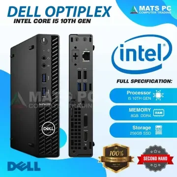 DELL OptiPlex 3080 Micro Core i3-10105T 根強い 3GHz 8GB 256GB(新品NVMe SSD)  500GB(HDD)