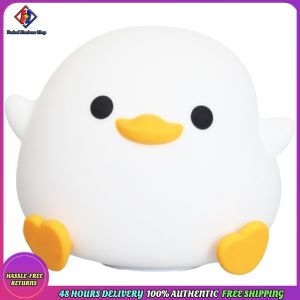 Vodool Silicone Duck Pat Night Light Cartoon Sleeping Light Eye Caring Cute Nursery Nightlight USB Rechargeable for Desk Decor