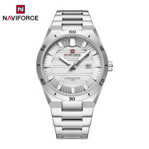 NAVIFORCE Original Watch for Men Brand New Calendar Stainless Steel Strap 30m Waterproof Quartz Mens Casual Fashion Watches NF9268
