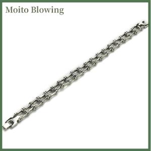 Moito Punk thép không gỉ Vòng đeo tay người đàn ông Biker xe đạp xe gắn máy Chuỗi Vòng Đeo Tay 8.5