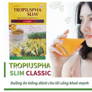 Đường bắp ăn kiêng Tropiuspha Slim Classic – Ngọt tự nhiên ít calo phù hợp tiểu đường 25g x 50gói
