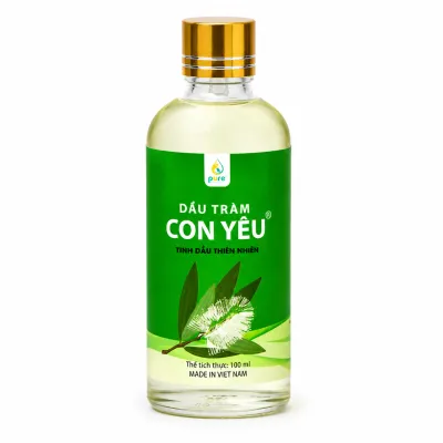 Dầu Tràm Con Yêu - 100% tinh dầu thiên nhiên - Giúp làm ấm người phòng cảm lạnh phòng say tàu xe giảm đau đầu - buồn nôn - 100ml