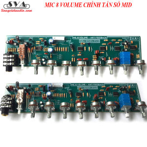 MẠCH MIC 8 VOLUME LẮP RÁP AMPLI GIA ĐÌNH - 1 MẠCH - KÈM DÂY.