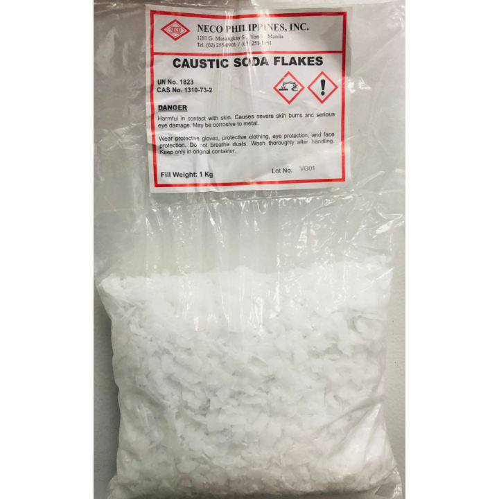 CAUSTIC SODA FLAKES 1kg (SOSA Sodium Hydroxide Lye) Lazada PH