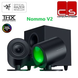 Razer Nommo V2 Full-Range 2.1 PC Gaming Speakers with Wired Subwoofer