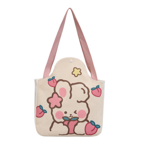 Tas Momo Lovely Canvas Shoulder Bag Large Capacity Tote CAnvas Bag