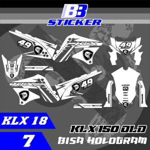 Striping KLX Lama Stiker KLX Lama KLX 150 SPAKBOR BELAKANG PENDEK Klx 18